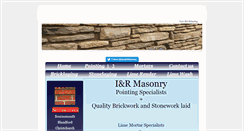 Desktop Screenshot of iandrmasonry.com