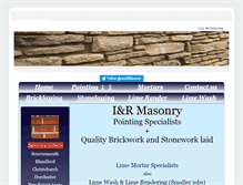 Tablet Screenshot of iandrmasonry.com